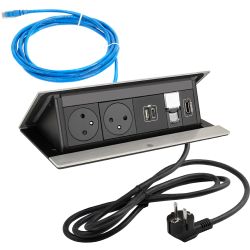 Legrand Pop-up, 2x230V+2xUSB+1xRJ45+1xHDMI
