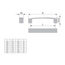 madlo Freedom, lesklý chrom