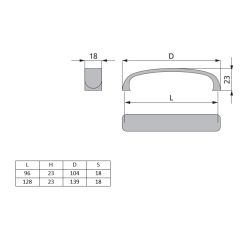 madlo Harmony, lesklý chrom