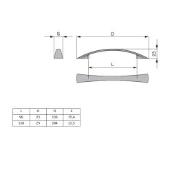 madlo Motto, matný nikl