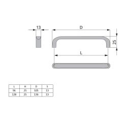 madlo Nice, matný nikl