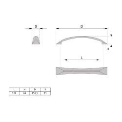 madlo Jenny, lesklý chrom