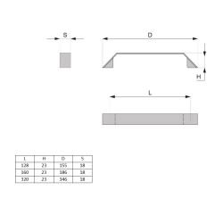 madlo Chicago, lesklý chrom
