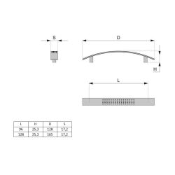 madlo Freckles, matný chrom