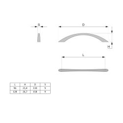 madlo Happy, matný nikl