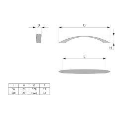 madlo Friendly, broušený nikl