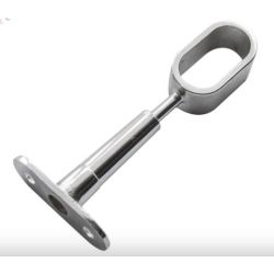 Středový držák oválné šatní věšákové tyče