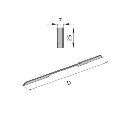 dlouhé madlo Anda, lesklý chrom