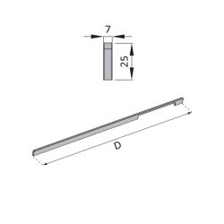 dlouhé madlo Jela, bílá matná