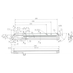 Výsuv plastový pro koš FLEX, antracit