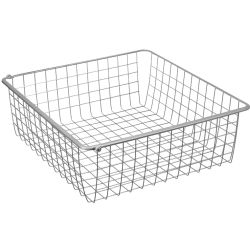 Drátěný šatní koš na prádlo ROLLER bílý, 175 mm