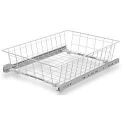 Výsuvný šatní koš na prádlo 2405, 120 mm, bílý