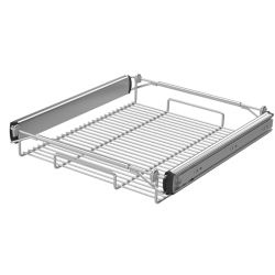 Výsuvný drátěný koš výška 88 mm, 3321-P22, stříbrný