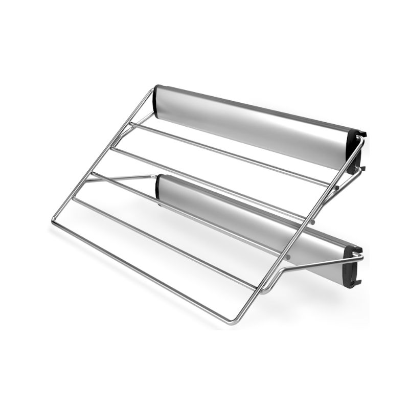 Výsuvný věšák na kalhoty boční, 3314-P22, stříbrný