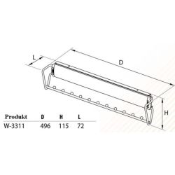 Výsuvný věšák 3311-P68, antracit