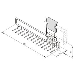 Výsuvný věšák na kravaty