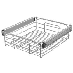 Výsuvný drátěný koš výška 150 mm, 3322-P22, šedý
