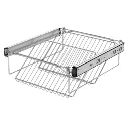 Výsuvný botník, 2 poličkový 3319-P22, stříbrný