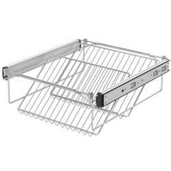 Výsuvný botník, 2 poličkový 3319-P24, stříbrný