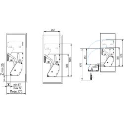 Sklopná police iMove 2 police, šedá