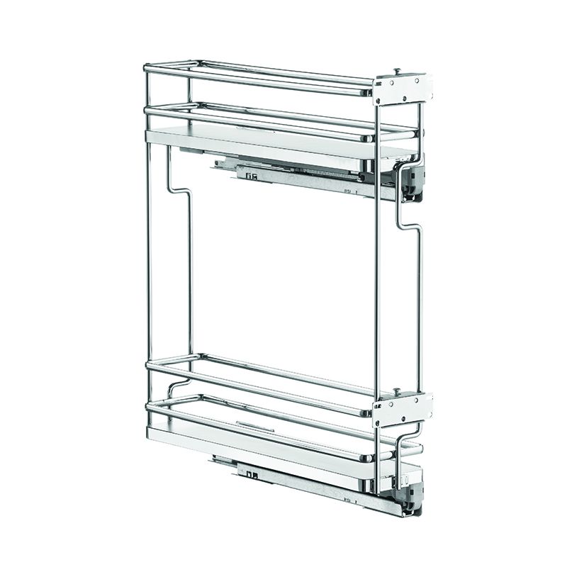 Boční dvojkoš Galaxy, pravá montáž, bílá/chrom