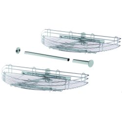 Výsuvný drátěný půlkruhový otočný koš Vibo KCME760FB