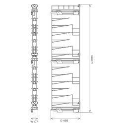Výsuvný koš na láhve