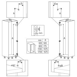 Samostatný koš Tandem II., Arena Style, chrom
