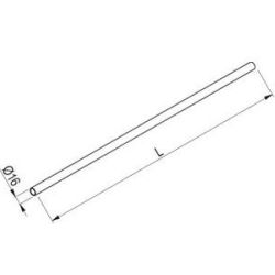 Relingová tyč Ø16, 3000 mm, chrom