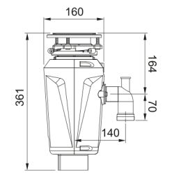 Drtič odpadu Elite Slim 50