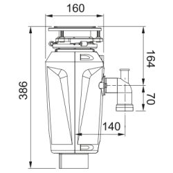 Drtič odpadu Elite Slim 125