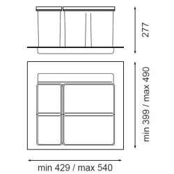 Sorter Sistema 9XL 600A, 26L+11 L
