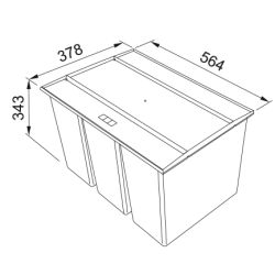 FRANKE Easysort 600-3-0