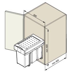 Sorter Linea 223/300, 3x10 L