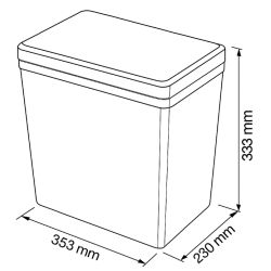 Sorter Linea 201, nerez, 16 L