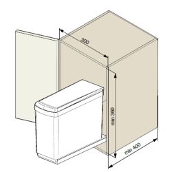 Vestavěný odpadkový koš ART 205