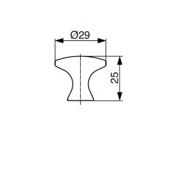 knopek Evan RX XK06, matný chrom