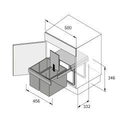 Delící příčka pro Bin.it Space