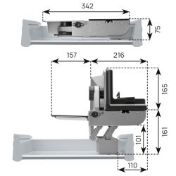 Multikráječ AES 72 SR pravý, stříbrný