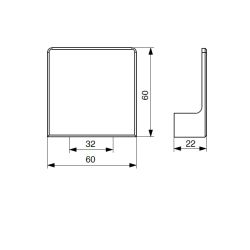 knopek Arkola XK16, černá matná