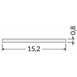 Krycí lišta, zásuvní, mléčná