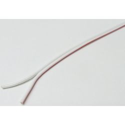 Dvojlinka, 2x0,5mm, 20AWG, bíločervená