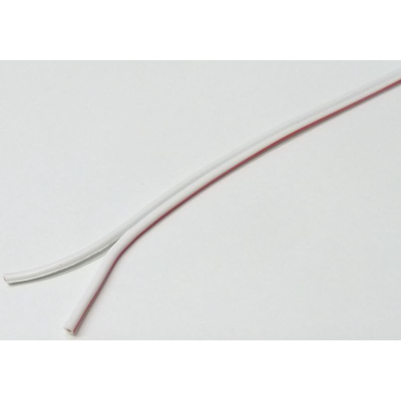 Dvojlinka, 2x0,5mm, 20AWG, bíločervená