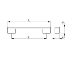úchytka Rocata, černá matná