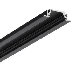 Profil pro LED pásiky, Groove, černý matný