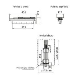 Výsuvný věšák na ramínka WB 669, bílý