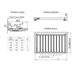 Výsuvný věšák na kalhoty WB 662, bílá