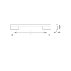 úchytka Lila, imitace nerezu