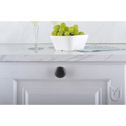 knopka Turia, černá matná