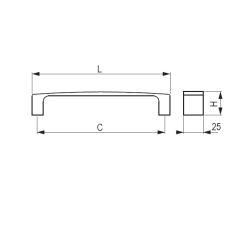 madlo Towada, matný chrom